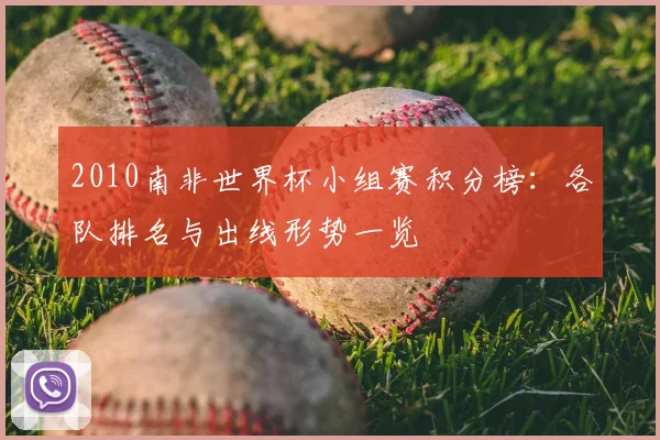 2010南非世界杯小组赛积分榜：各队排名与出线形势一览